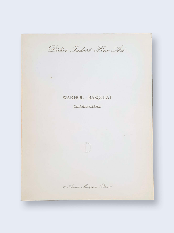 basquiat yvon lambert catalog cover