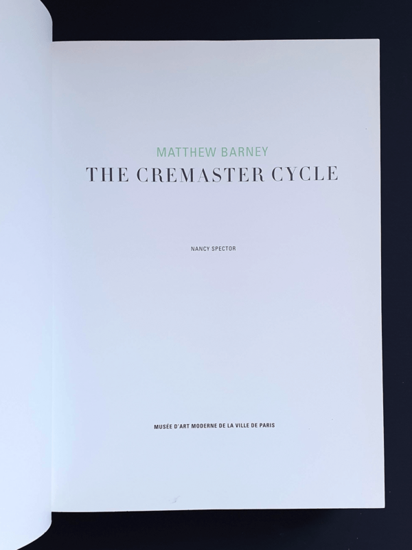 The Crewmaster cycle - Matthew Barney - 2002 - p10