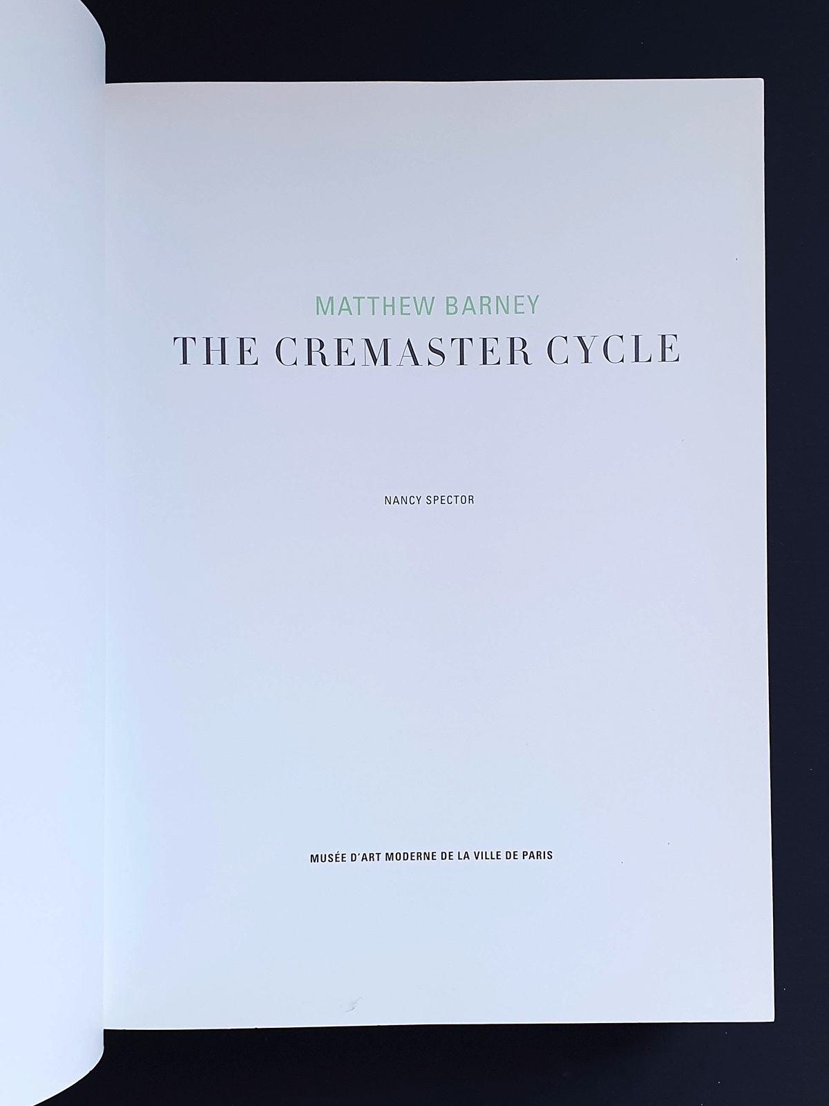 The Crewmaster cycle - Matthew Barney - 2002 - p10 The Crewmaster cycle - Matthew Barney - 2002 - p10